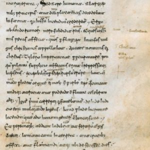 Medieval Latin manuscript page from Oxford Latinitas course material.