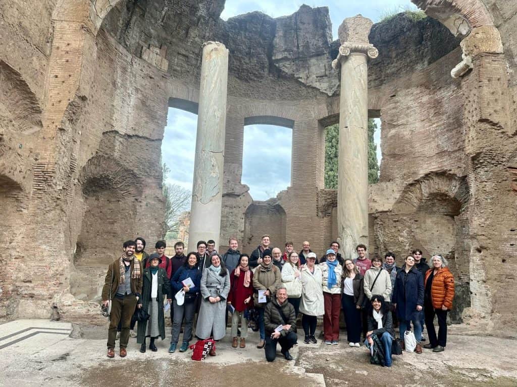 Students on our Latin Immersion Trip at Hadrian's Villa, near Rome